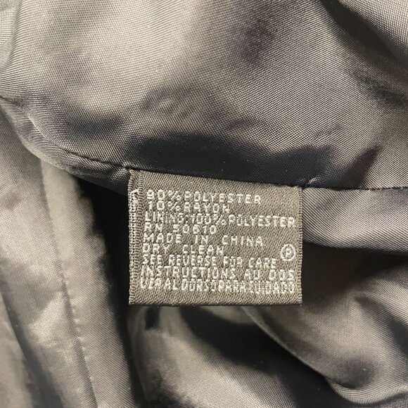 Anne Klein Single Button Long Blazer Jacket in Black, Size 14 - Picture 6 of 7